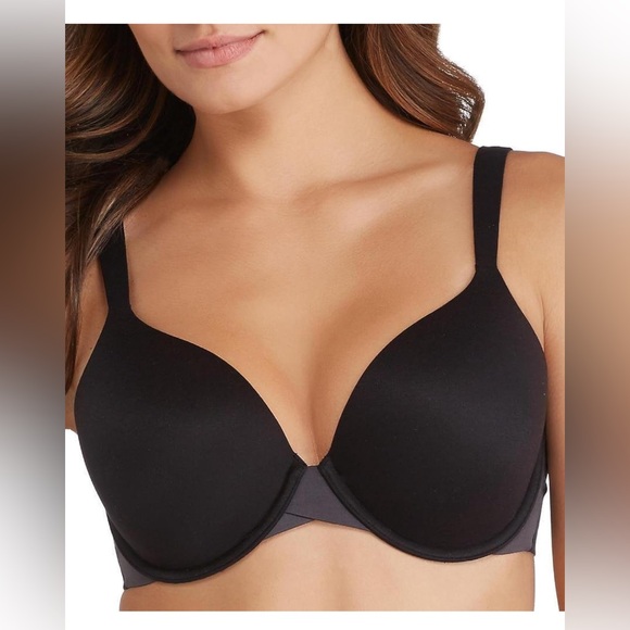 EUC, SPANX Women's Pillow Cup Full Coverage Bra, 32D, Black and Steele - Picture 1 of 6